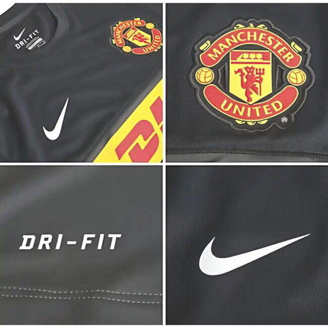 2012-13 Man Utd Nike Training Shirt (Black) - Kids - high quality