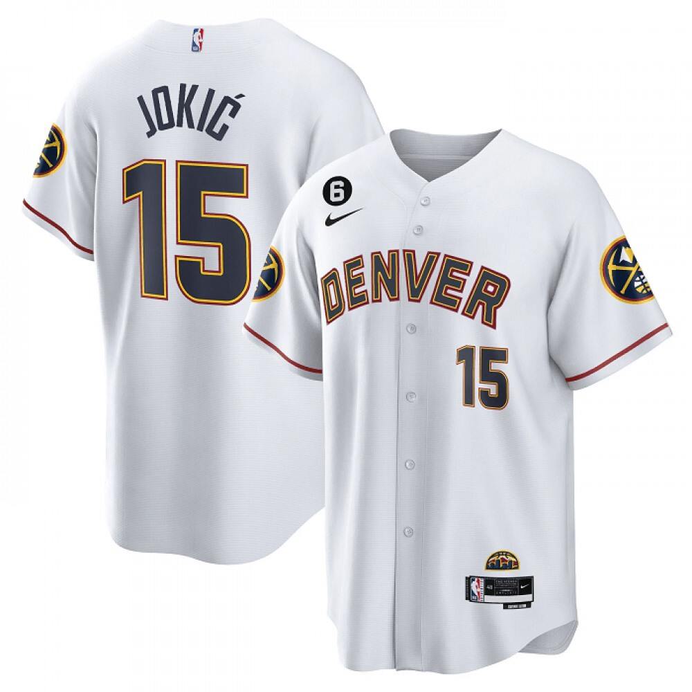 Jersey Denver Nuggets Nikola Jokic15 White - - Game Day Essential