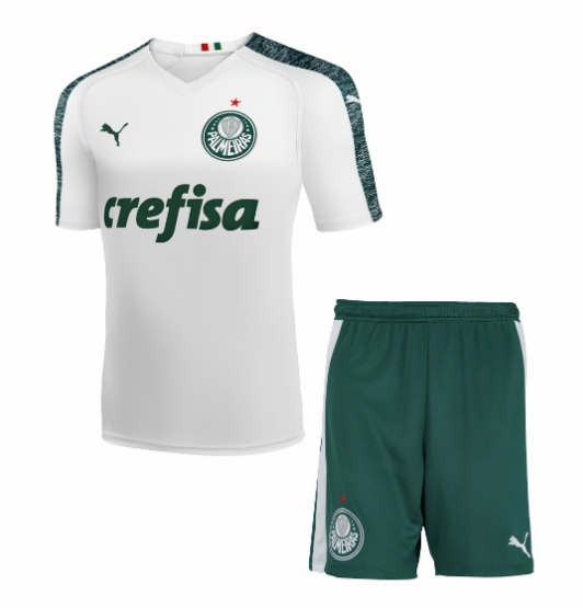 Kids Palmeiras Away 201920 Soccer KitsShirtShorts - Official Replica