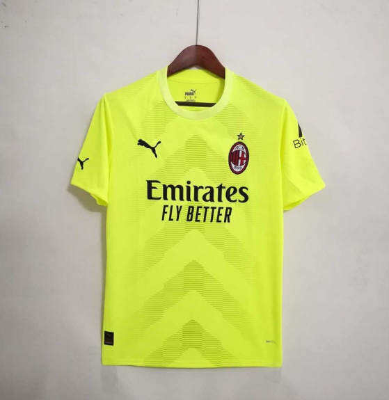 AC Milan 2223 Green Goalkeeper Soccer Jersey Football Shirt -