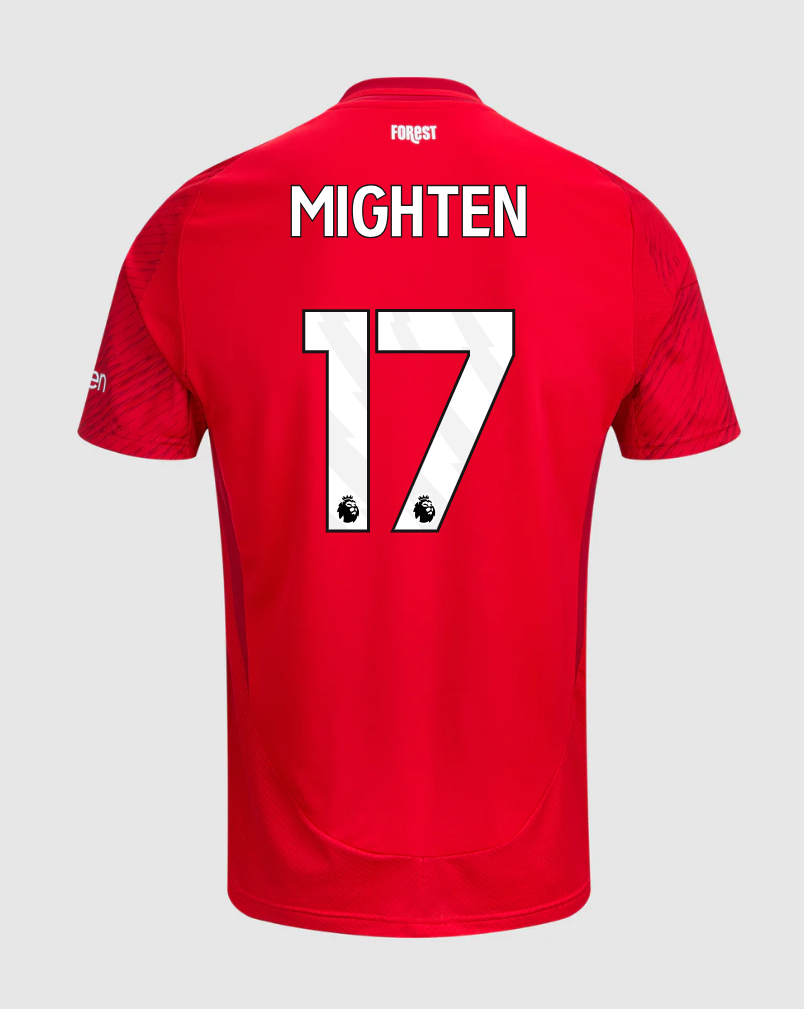 Nottingham Forest 24-25 Home Mighten 17 Jersey