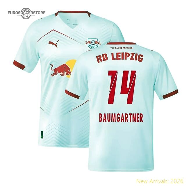 Official 2025-2026 Red Bull Leipzig Home Shirt (Baumgartner 14)