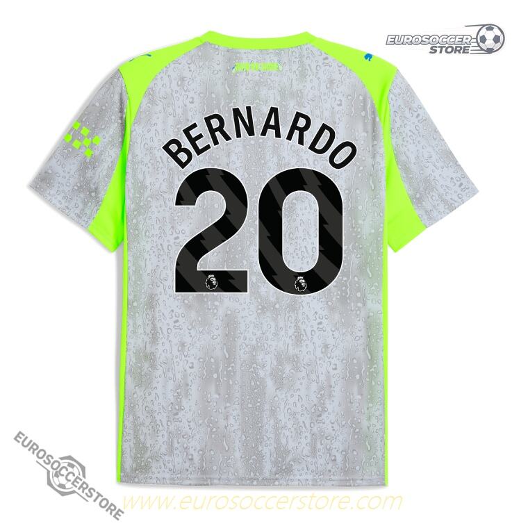 Bernardo's 2025-26 Season Third Jersey for Manchester City, Number 20