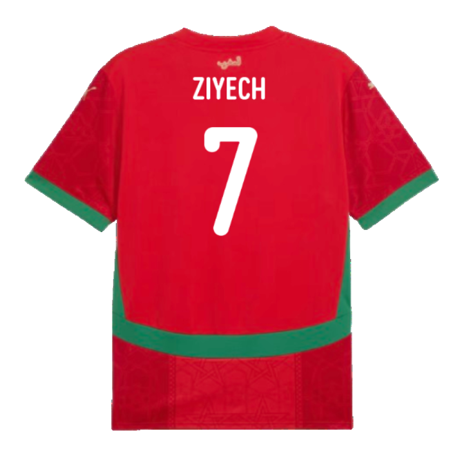 World-Class 2024-2025 Morocco Home Shirt (Ziyech 7) Elite