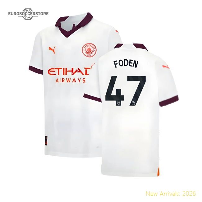 Official Epl Premier League Team Foden Away Jersey Climate Control