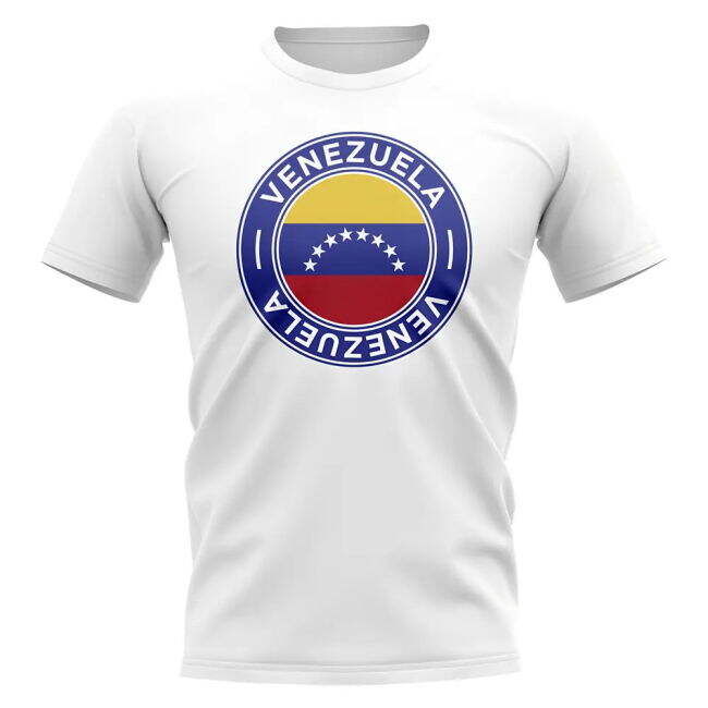 Venezuela Football Badge T-Shirt (White)