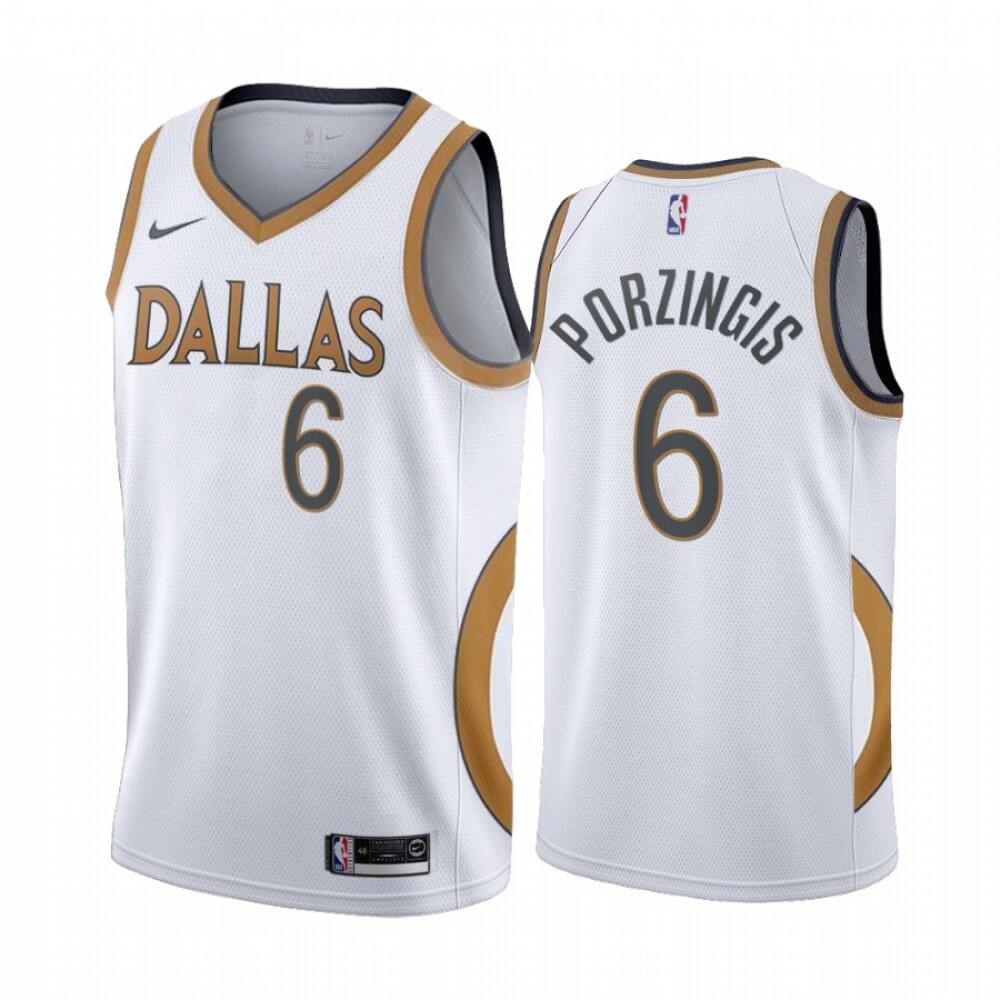 High-Quality Jersey Dallas Mavericks 6 White - City Edition - NBA Collection