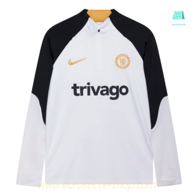 2023-2024 Chelsea Strike Dri-Fit Drill Top (White) - Kids