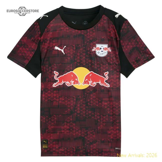 Top-Quality 2025-2026 Red Bull Leipzig Third Shirt (Kids) (Your Name)