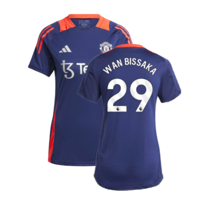 Football Man Utd Training Jersey Night Indigo Womens Wan Bissaka #...