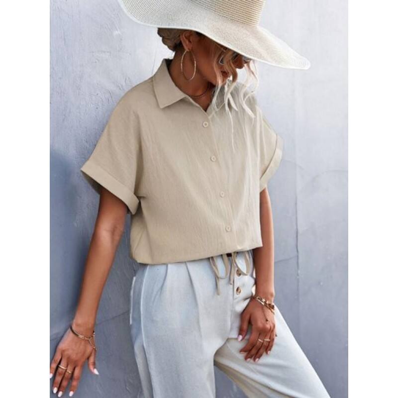 Cuffed Batwing Sleeve Shirt YP4983