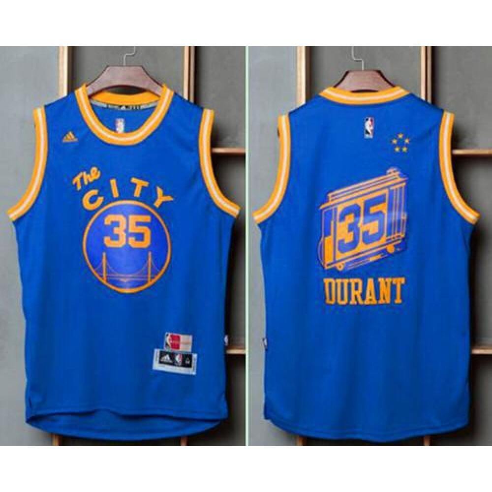 Pro Grade Kevin Durant35 Jersey Blue - - Basketball Fan Gear