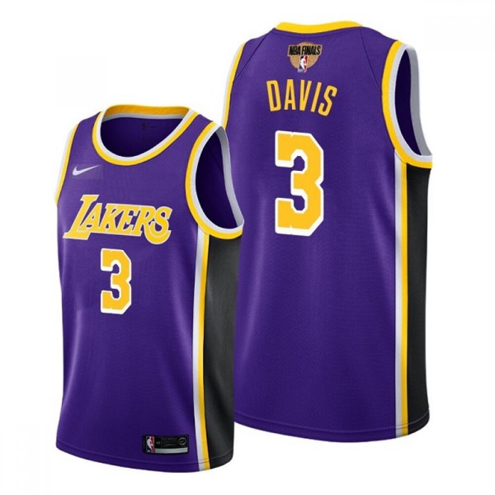 Professional Grade Men's Lakers #3 Anthony Purple Basketball Jersey