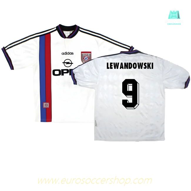 Bayern Munich 1996-98 Away Shirt ((Very Good) S) (Lewandowski 9)