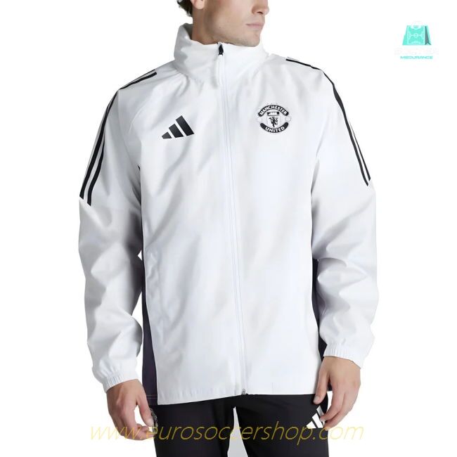 2025-2026 Man Utd Rain Jacket (White)