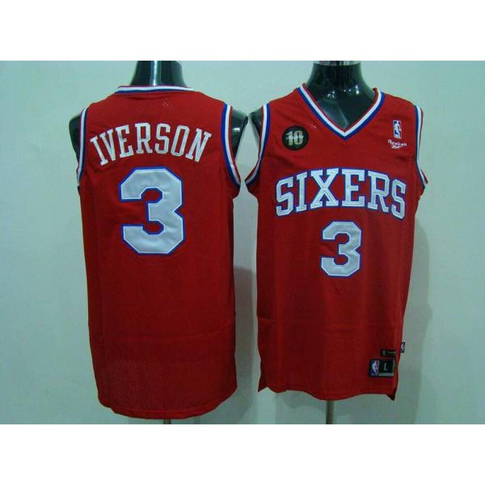 Collector's Item Budget-Friendly Men's PHI #3 Allen Red Basketball Jersey