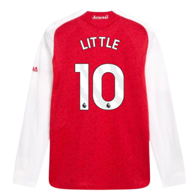 2025-2026 Arsenal Authentic Long Sleeve Home Jersey (Little 10)