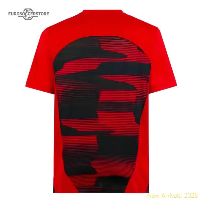 Premium 2024-2025 Ac Milan Prematch Ss Shirt (red) - Fantastic Value