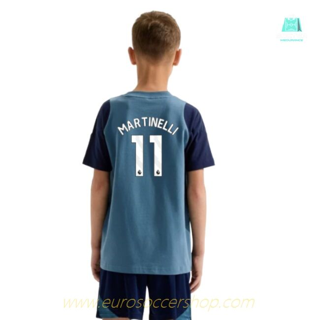 2025-2026 Arsenal Training Tee (Blanch Blue) - Kids (Martinelli 11)