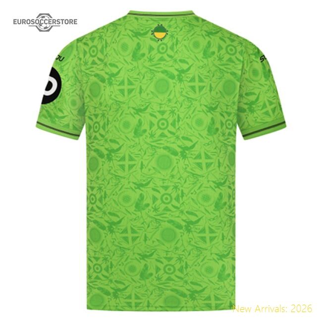 Official 2025-2026 Wolves Goalkeeper Third Shirt (green) - Premium