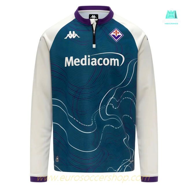 2025-2026 Fiorentina Pre Match Sweat Top (Turquoise)