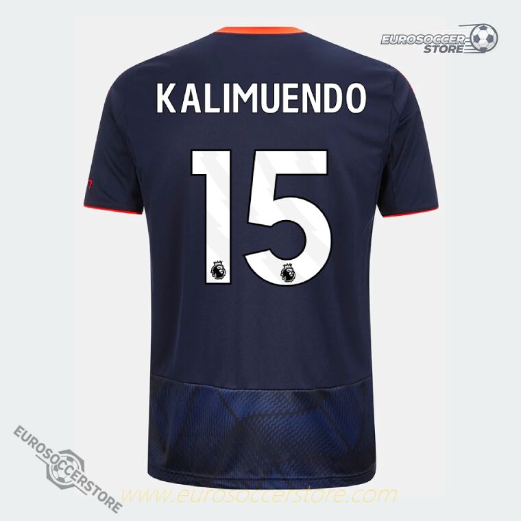 Nottingham Forest 25-26 Third Jersey featuring KALIMUENDO 15 in the Third version