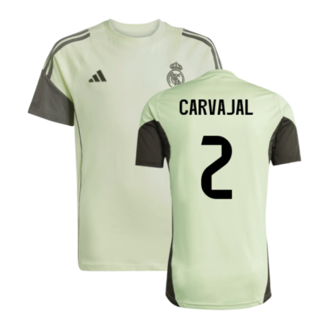 2025-2026 Real Madrid Training Tee (Almost Lime) - Kids (Carvajal 2)