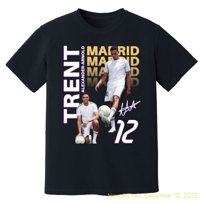 RM Trent Alexander-Arnold Real Madrid T-Premium Quality Shirt (Black)