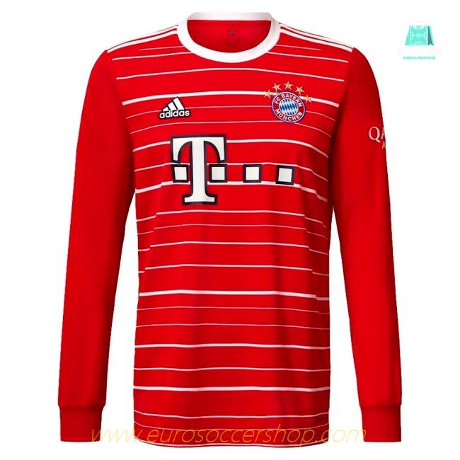 2022-2023 Bayern Munich Long Sleeve Home Shirt (LEWANDOWSKI 9)