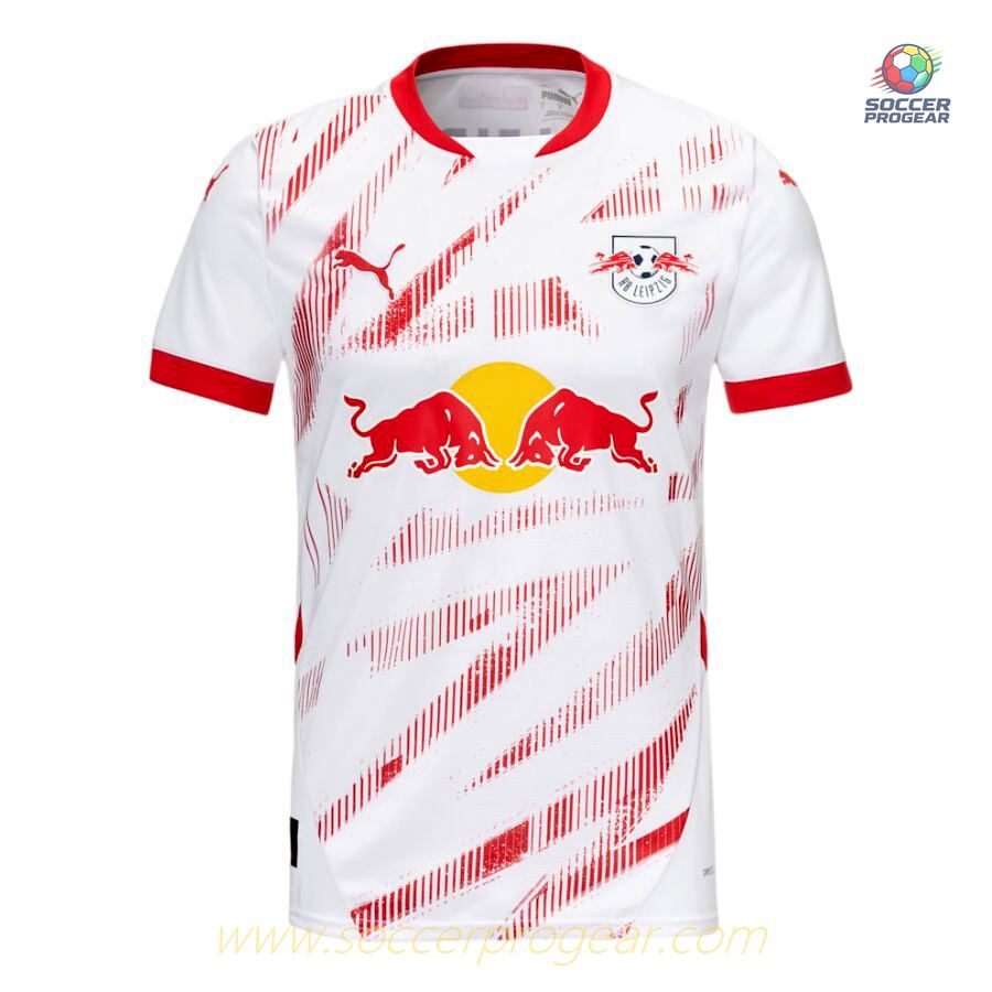Red Bull Leipzig Home Team Soccer Jersey 2024-25 Edition