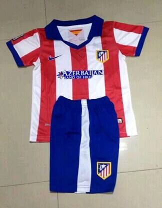 Kids ATLETICO MADRID 1415 Home Soccer KitShirtshorts - Official