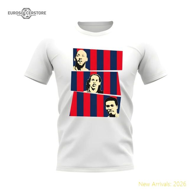 Supporter Supporter Anelka Ronaldinho Okocha Psg T-Shirt (White)