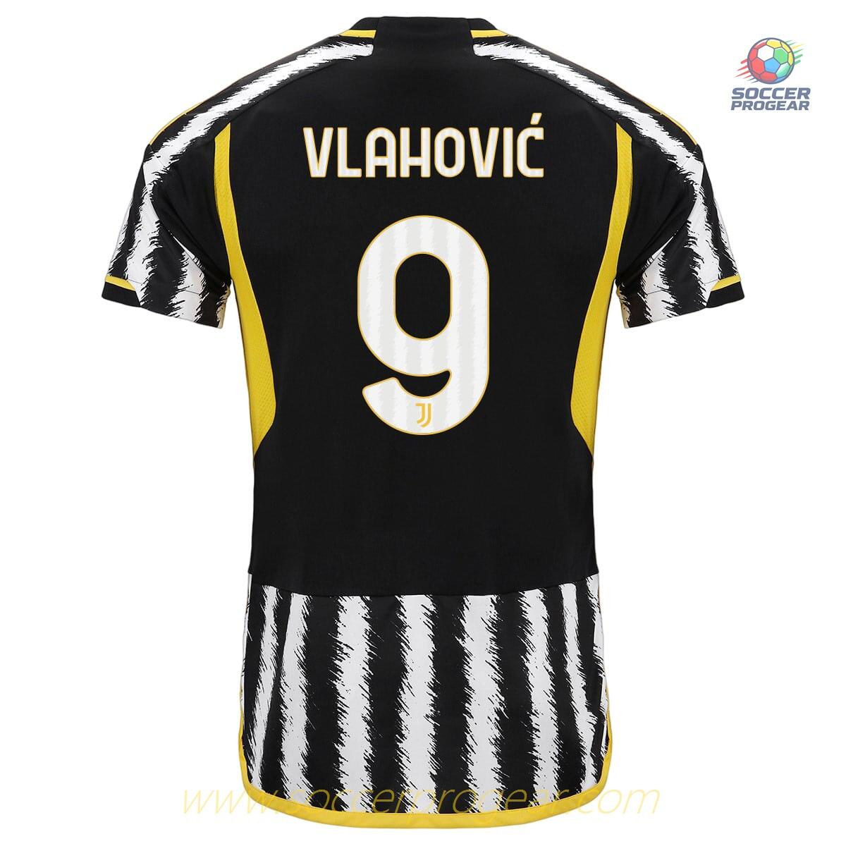 Juventus Home Children Jersey Set Soccer Jersey 2023 2024 Vlahovic