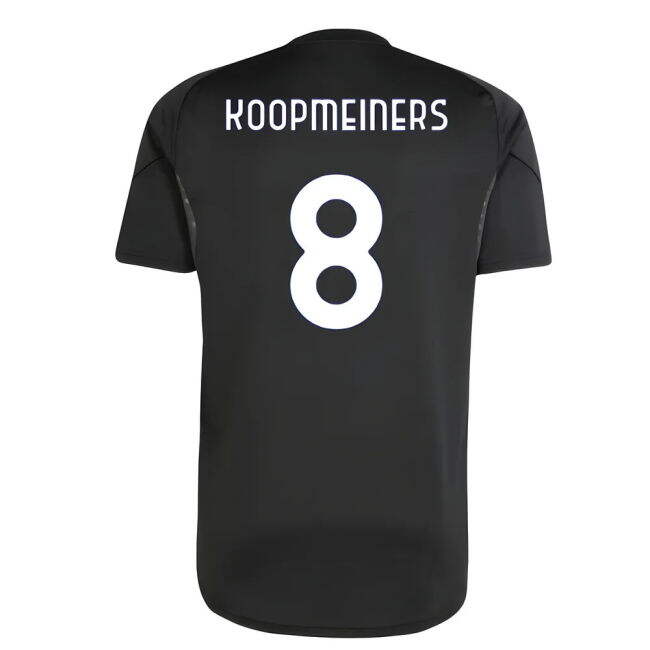 Juve Juventus Training Shirt Black Koopmeiners #8 Match Quality Di...
