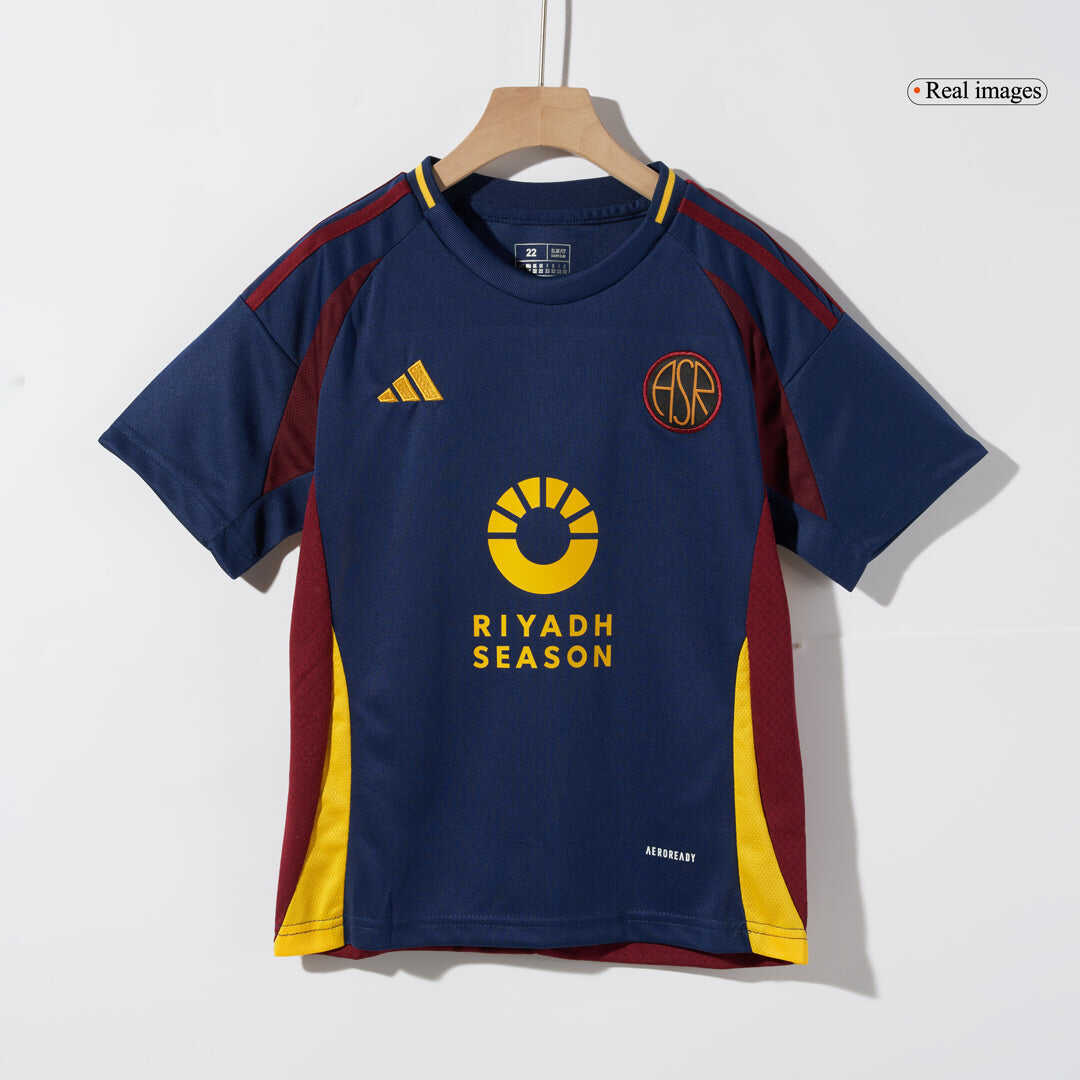 Kid's Roma Third Away Soccer Jersey Kit(Jersey+Shorts) 2024/25Authenti