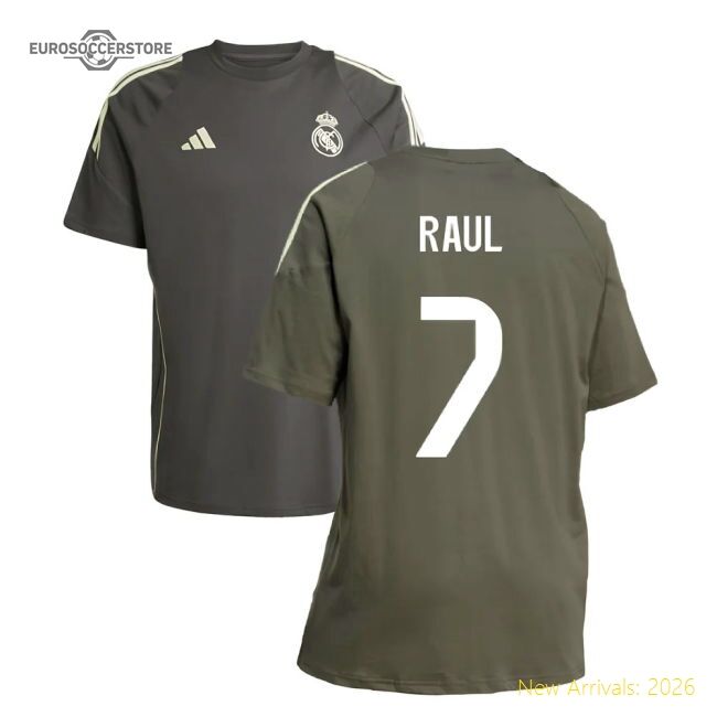 2025-2026 Real Madrid Training Tee (utility Grey) (raul 7)