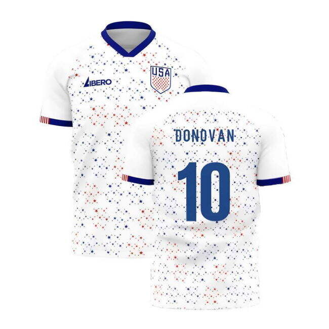 United States 2025-2026 Home Concept Football Kit (Libero) (DONOVAN 10)