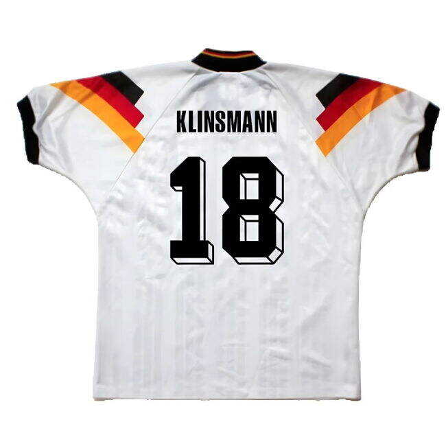 Minimalist Germany 1992-93 Home Shirt ((Excellent) L) (Klinsmann 18) Classical