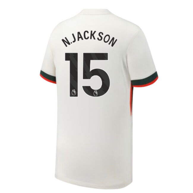 2025-2026 Chelsea Away Shirt (Kids) (N.Jackson 15)