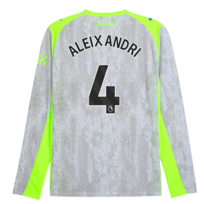 Best Value Man City Aleixandri 4 2025-2026 Man City Long Sleeve Thi...