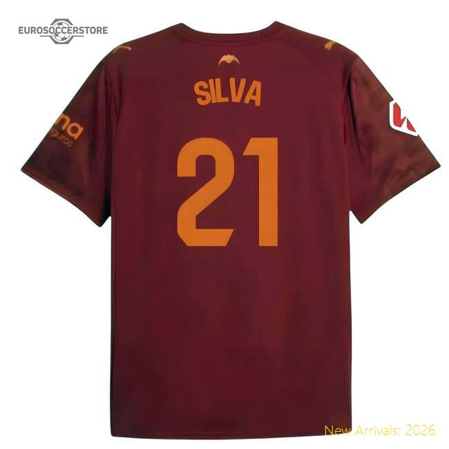 2025-2026 Valencia Away Match-ready Jersey Silva Nike Dri-fit