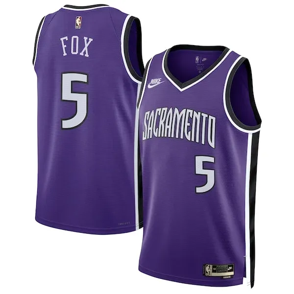 De'Aaron Fox SAC Durable Swingman Jersey - Team Colors - Fan Favorite