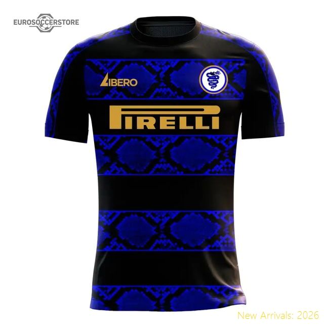 Supporter Nerazzurri Milan 2025-2026 Home Concept Football Kit (Libero) (Your