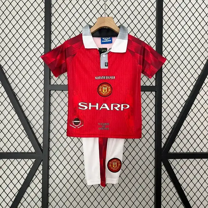 1996-1997 Kids Manchester United Jersey retro kit