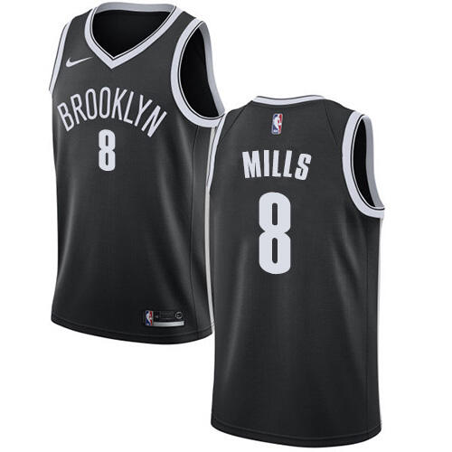 Durable Nets NBA Swingman Jersey #8 Patty Mills 2024 Icon - Black