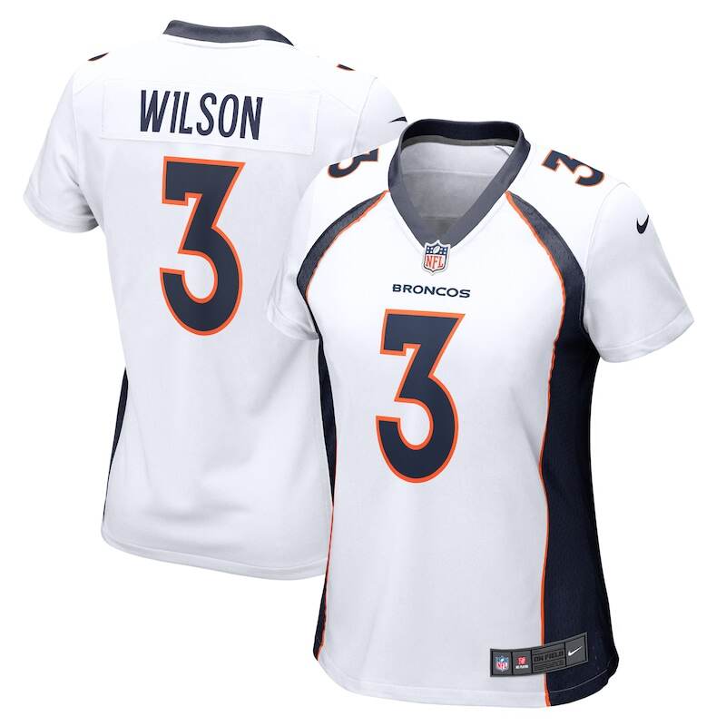 None Russell Wilson Denver Broncos Retro Replica Jersey Game Day Wear