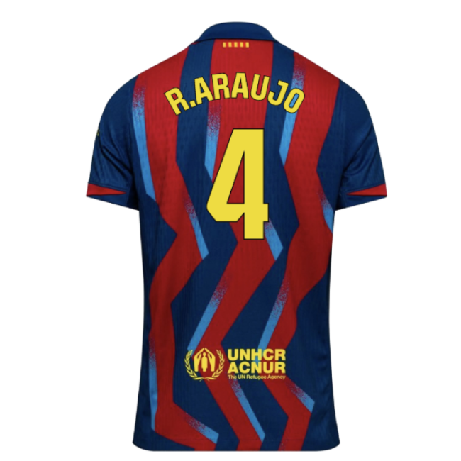 Barcelona R.araujo Home Jersey Primera Division Advanced Textile