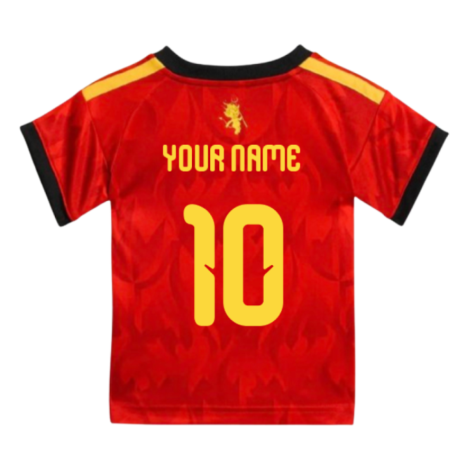 Euro Retro Style Belgium 2026-2027 Belgium Home Baby Kit (Your Name...