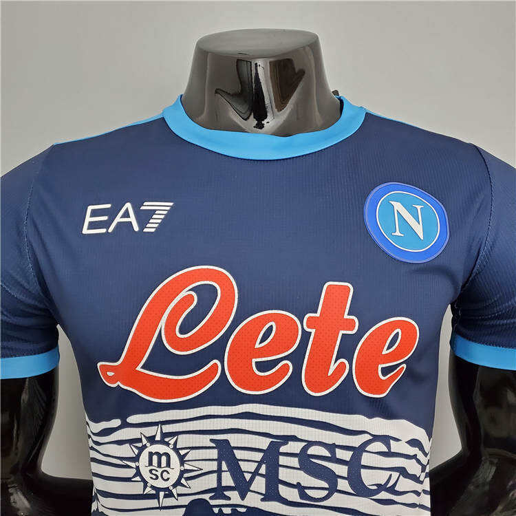 Napoli 21-22 Maradona Commemorative Version Blue Soccer Jersey