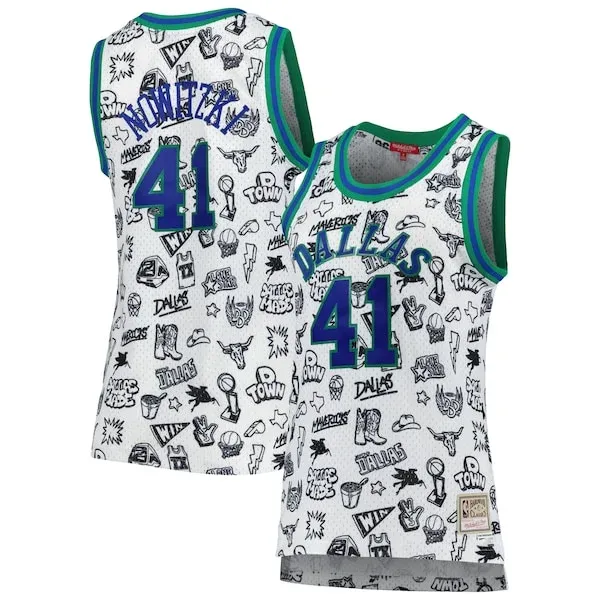 Dirk Nowitzki DAL Swingman Jersey - modern premium - White NBA